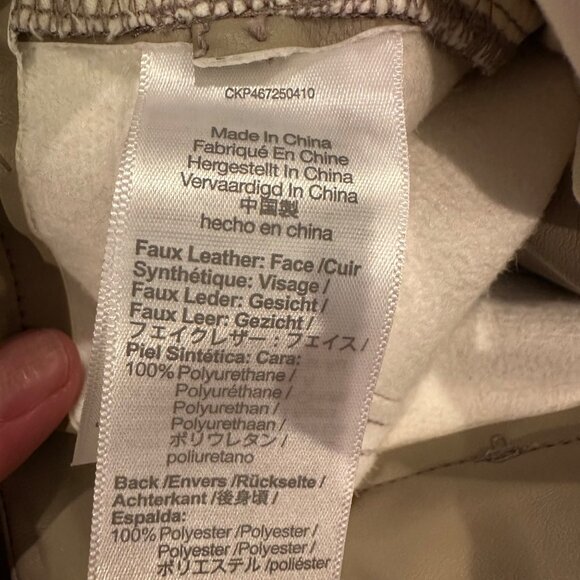 MADEWELL WOMENS PERFECT STRAIGHT HIGH RISE FAUX TAN LEATHER PANTS NEW SIZE 29 - Picture 9 of 13